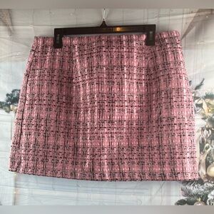 (I) (I) (I)  Size:XL Women Mini Skirt Multi Color Tweed
